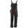 yeset Arbeitshose Latzhose Classic Arbeitskleidung dunkelgrau / rot 62 Knietaschen rot 62