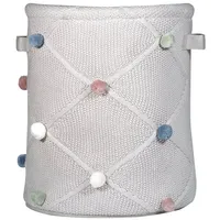 Kindsgut Spielkorb mit Pompons aus zertifizierter Baumwolle, ideal zur