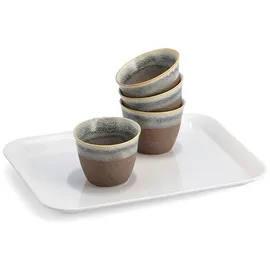 Zeller Tablett 43,5x32,5 cm Kunststoff Weiß M (Medium)