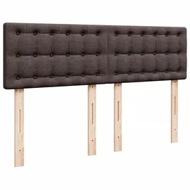 vidaXL Boxspringbett 140 x 200 cm Dunkelbraun