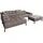 KAWOLA Ecksofa NELSON dunkelbraun Leder