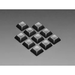 Schwarze DSA Keycaps für MX-kompatible Schalter, 10er-Pack
