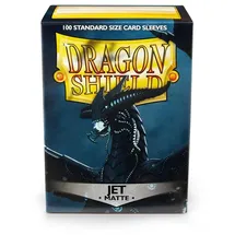 Dragon Shield Matte Jet 100 Stück) Neu - für Sammelkarten wie Pokemon, Magic | Standardgröße