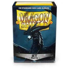Dragon Shield Matte Jet 100 Stück) Neu - für Sammelkarten wie Pokemon, Magic | Standardgröße