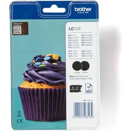 Brother LC-123BK schwarz 2 St.