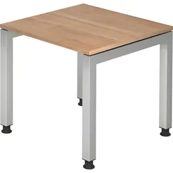 Hammerbacher Schreibtisch 80x80cm Nussbaum