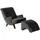 58 aufm Kessel Sessel Kajsa Samtvelours 101 x 80 x 71 cm Schwarz