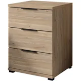 SchlafKONTOR Nachtschrank Smilla 46 x 61 x 42 cm Schwarz