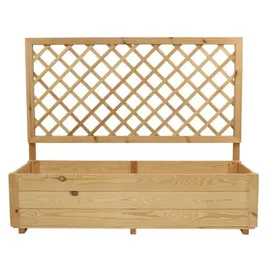 hardin 1fachgut Pflanzkasten mit Rankgitter 128 x 44 x 104 cm Natur