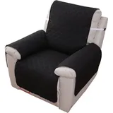 1-sitzer-sesselbezug, Wasserdichter Schonbezug Für Liegesofas Im Schlafzimmer (schwarz)