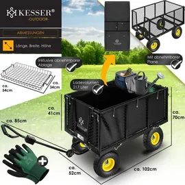 Kesser Bollerwagen 550kg schwarz