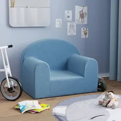 Weiches Kindersofa in Blau – Komfortabler Plüsch für kleine Entdecker