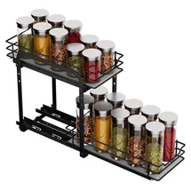 luxuskollektion Gewürzregal Ausziehbar Metall Organizer Küche