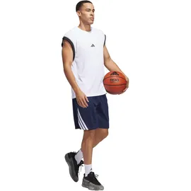 adidas Legends 3-STRIPES Basketball Shorts team navy blue 2/white XL9"