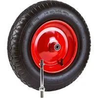 Grafner Schubkarrenrad 4.80/4.00-8 PU Luftbereifung Metallfelge mit Achse Schubkarrenreifen