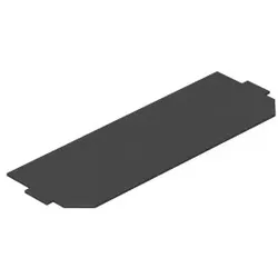 OBO 7407592 Leerplatzabdeckung 208x76mm Polyvinylchlorid graphitschwarz RAL 9011 LPA UT4