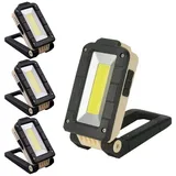 BlingBin LED Arbeitsleuchte Swivel LED-COB Werkstattlampe USB Wiederaufladbare Inspektionsleuchten, 180°Ausklappbaren Hakens, LED fest integriert, LED-Scheinwerferblende – COB-Blendlicht – COB-Rotlicht – COB-Rotlichtblitz, Arbeitsleuchte für Camping, Angeln, Werkstatt, Notfall, Autoreparatur beige|schwarz 10.5 cm x 5 cm