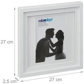 Relaxdays Bilderrahmen Relaxdays Weiß 25x35 cm 2er Set