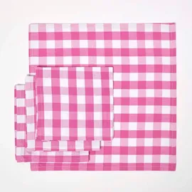 Homescapes Stoffservietten Pink 4er-Set 45/45 cm,