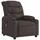 vidaXL Massagesessel Dunkelbraun Polyester 147 x 80,5 x 0 cm Braun mit Fernbedienung