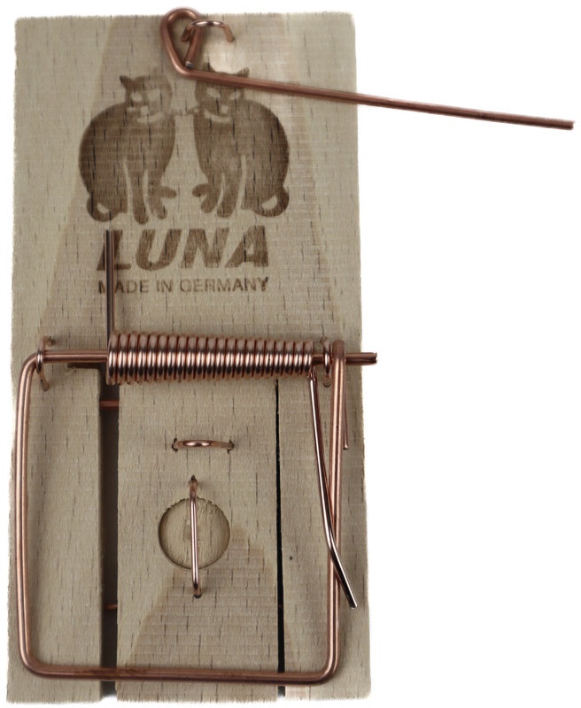 20 Holz Mausefallen Luna klassische Mäusefalle aus Holz mit Metallbüge