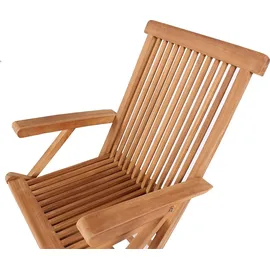 Mr. Deko Gartenmöbelset Teak Sessel Andover & Tisch Balcony