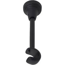 MDEKOR Deckenträger 1-läufig Schwarz Matt Deckenhalter mit Metallmontageplatte für Gardinenstange 19 mm Abstand kürzbar