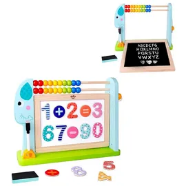 Tooky Toy TKF087 Kindertafel Rechenschieber Marker magnetische Zahlen ab 3 Jahre bunt