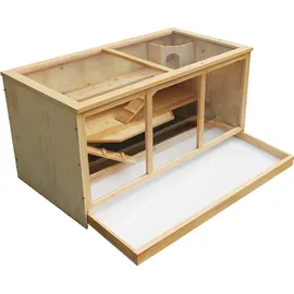 Wiltec Kleintierkäfig 3 Etagen 115 x 60 x 58 cm beige