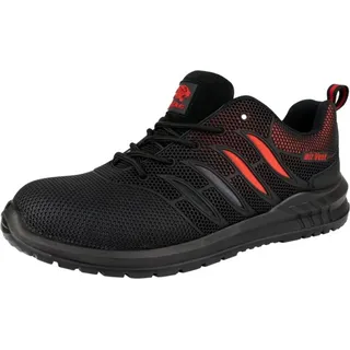 Arbeitsschuhe AIRVENT atmungsaktive Sicherheitsschuhe SB schwarz/rot 42 - Schwarz - 42