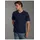TRIGEMA T-Shirt "TRIGEMA V-Shirt DELUXE Baumwolle", Herren, Gr. S, blau (navy), Single Jersey, 100% Baumwolle, Basic, lang, V-Ausschnitt, Shirts T-Shirt