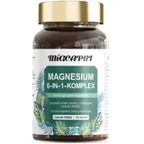 Magnesium Komplex - Premium: Aus 5 hochwertigen Verbindungen - 400mg elementares Magnesium pro Tagesdosis - Laborgeprüft, vegan, hochdosiert