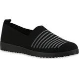 VAN HILL Slip Ons in Schwarz