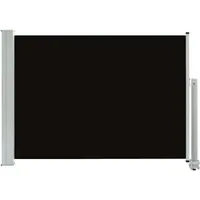 vidaXL Ausziehbare Seitenmarkise 80 x 300 cm schwarz