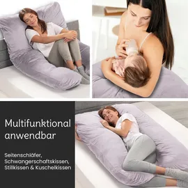 eloneo Multifunktions-Körperkissen, rosa