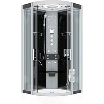 AcquaVapore Komplettdusche Duschkabine Fertigdusche Dusche D58-23T1-EC 100x100 cm mit 2K Scheiben Versiegelung