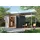 Karibu Gerätehaus Titanium 3 SET 4,97 x 2,09 m Grau