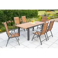 Merxx Santorin Set 7tlg. Ausziehtisch