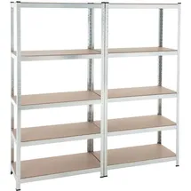 Estexo Lagerregal Metall 180x90x40 cm grau