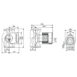 Grundfos Magna3 Heizungsumwälzpumpe 97924661 50-80F, 240 mm, PN 6/10, 230 V