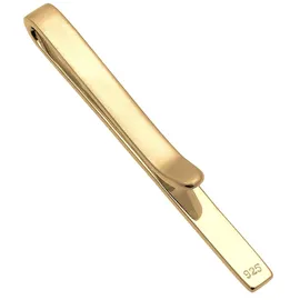 KUZZOI Krawattennadel KUZZOI "Basic Matt Klassisch Zeitlos Business 925 Silber", gold, Krawattennadeln, Herren, Silber 925 (Sterlingsilber)