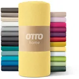 OTTO home Bettlaken Mikrofaser-Jersey 160 x 200 cm gelb
