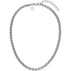 Collier PURELEI "Schmuck Geschenk Twisted Bold, 23071-Necklace-Twisted-Bold", silber (edelstahlfarben), Halsketten, Damen, Edelstahl, L: 40cm