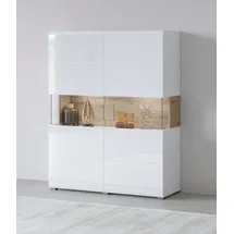 OTTO home Highboard Toledo 121,5 x 152,5 x 37 cm Weiß