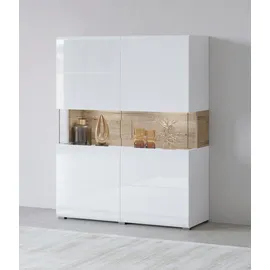 OTTO home Highboard Toledo 121,5 x 152,5 x 37 cm Weiß