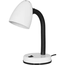 Activejet Schreibtischlampe AJE-BILL Weiß E27, Weiß, Schlafzimmer, Kinderzimmer,