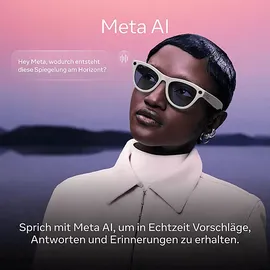 Meta Ray-Ban Meta Wayfarer Groß (Gen 2) – Schwarz glänzend, Gläser: Grün AI Glasses
