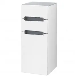 Villeroy & Boch Subway 2.0 Seitenschrank A7131RMS, 35,4x85,7x37cm, rechts, Griff: chrom, silbergrau, weiß Matt,