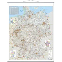 Franken Kartentafel 97 x 137 cm grau