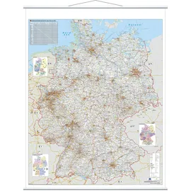 Franken Kartentafel 97 x 137 cm grau